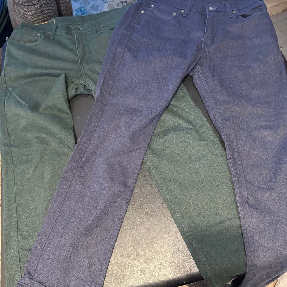 Levi's 511 Slim Fit Men's Jeans W31 L30 in Dark Navy and Green